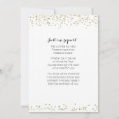 Baby shower Invitation Card, Black White & Gold (Dos)
