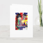 Baby Shower Invitation Card Gothic Fairy (Achterkant)