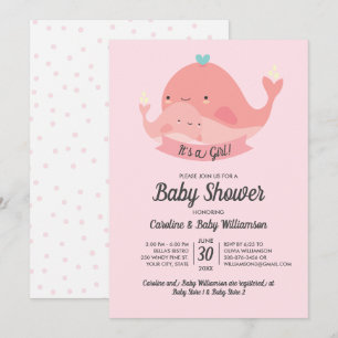 Baby shower Invitation C'est une fille mignonne ba