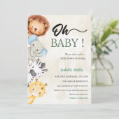 Baby Shower Invitation –Customizable (Debout devant)