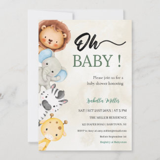 Baby Shower Invitation  –Customizable