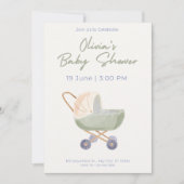 Baby Shower Invitation Cute Bear Theme (Devant)