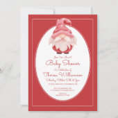 Baby shower | Invitation de Baby shower Red Star G (Devant)