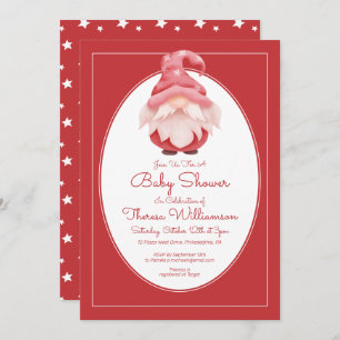 Baby shower   Invitation de Baby shower Red Star G