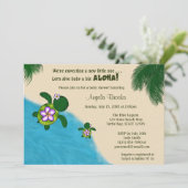 Baby shower Invitation DE LA TORTURE DE LA MER DE  (Debout devant)