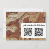 Baby shower Invitation des amateurs de café (Dos)