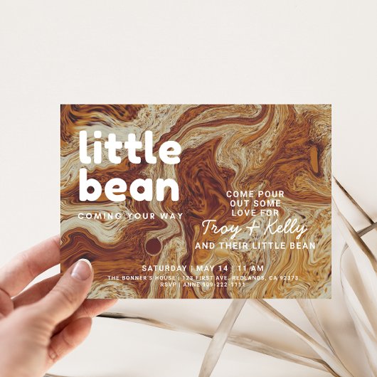 Baby shower Invitation des amateurs de café