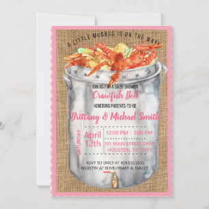 Baby shower Invitation des couples de langoustes r