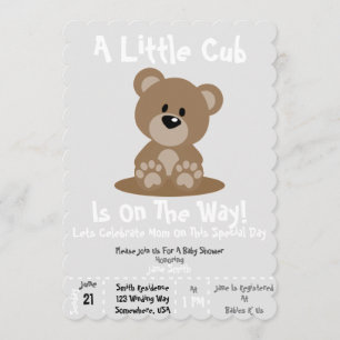 Baby shower Invitation d'un club !