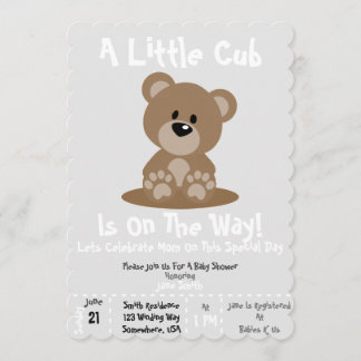 Baby shower Invitation d'un club !