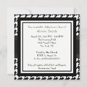 Baby shower Invitation Elegant Damask Turquoise Re (Dos)
