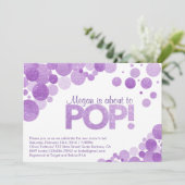 Baby shower Invitation Elle est sur le point de Po (Debout devant)