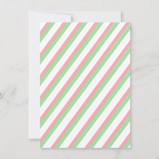 Baby shower Invitation fille (Dos)