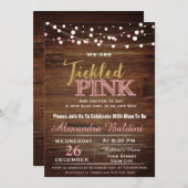 Baby shower Invitation fille (Devant / Derrière)