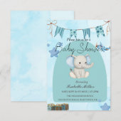 Baby Shower Invitation for Boy –Customizable (Devant / Derrière)
