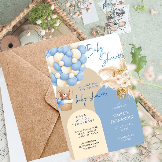 Baby Shower Invitation for Boy–Customizable