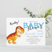 Baby shower invitation, garçon Invitation (Debout devant)