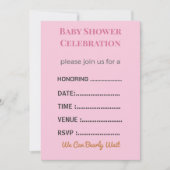 Baby Shower Invitation Gender Reveal | Modern (Devant)
