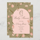 Baby Shower Invitation in Calming Nature Colors  (Devant / Derrière)