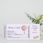 Baby shower Invitation, Maman à être Invitation (Debout devant)