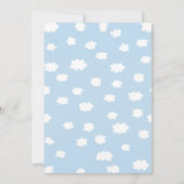 Baby shower Invitation Nuages Ciel Bleu Bible Vers (Dos)