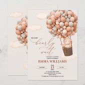 Baby shower Invitation Ours Nous Pouvons Attendre  (Devant / Derrière)