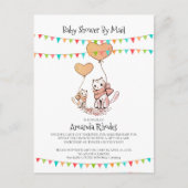 Baby shower Invitation Par Mail Maman Bébé Chats B (Devant)
