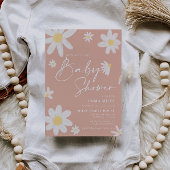 Baby shower Invitation rose pâle