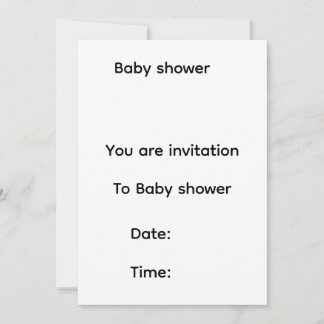 Baby shower invitation save the date