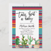 Baby shower Invitation Taco Bout Baby (Devant)