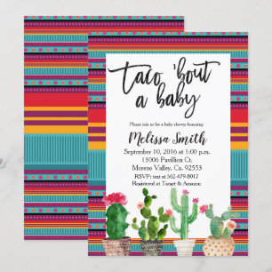 Baby shower Invitation Taco Bout Baby