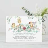 baby shower invitations | Australian Safari Kaart (Staand voorkant)