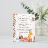 Baby Shower Invitations | Custom Wildflower Card (Debout devant)
