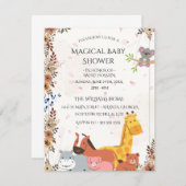 Baby Shower Invitations | Custom Wildflower Card (Devant / Derrière)