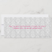 Baby shower Invitations de billets, Fille (Dos)