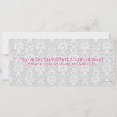 Baby shower Invitations de billets, Fille (Dos)
