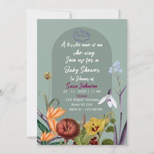 Baby Shower Invitations  Kaart (Voorkant)