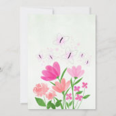 Baby Shower Invitations Kaart (Achterkant)