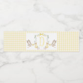 Baby shower jaune Bouteille Étiquettes  (Étiquettes simples)