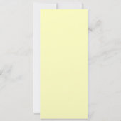 Baby shower jaune mère et bébé éléphant Invitation (Dos)