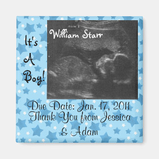 Baby shower Jessica en Adam Magneet