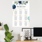 Baby shower-jongen-ballonnen poster (Thuiskantoor)