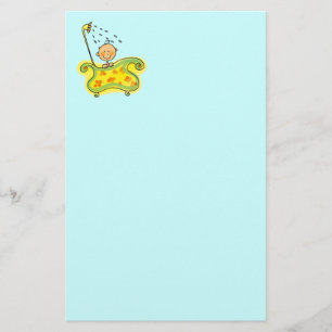Baby shower (jongen) briefpapier
