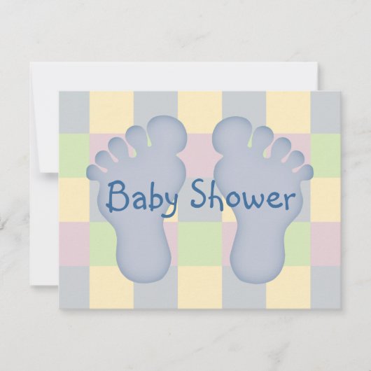 baby shower jongen kaart (Voorkant)