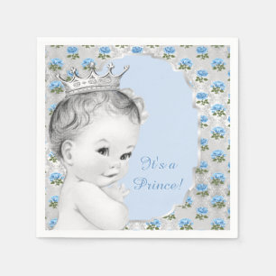 Baby Shower Jongens Prins Servet