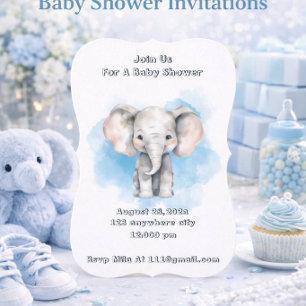 baby shower jongens uitnodiging