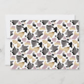 Baby shower jumeaux de la vache Saint Invitation (Dos)