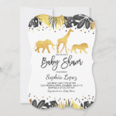 Baby shower Jungle Invitation Baby shower tropical (Devant)