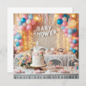 Baby shower kaart (Voorkant / Achterkant)