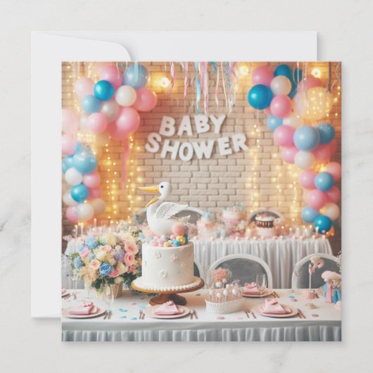 Baby shower kaart (Voorkant)